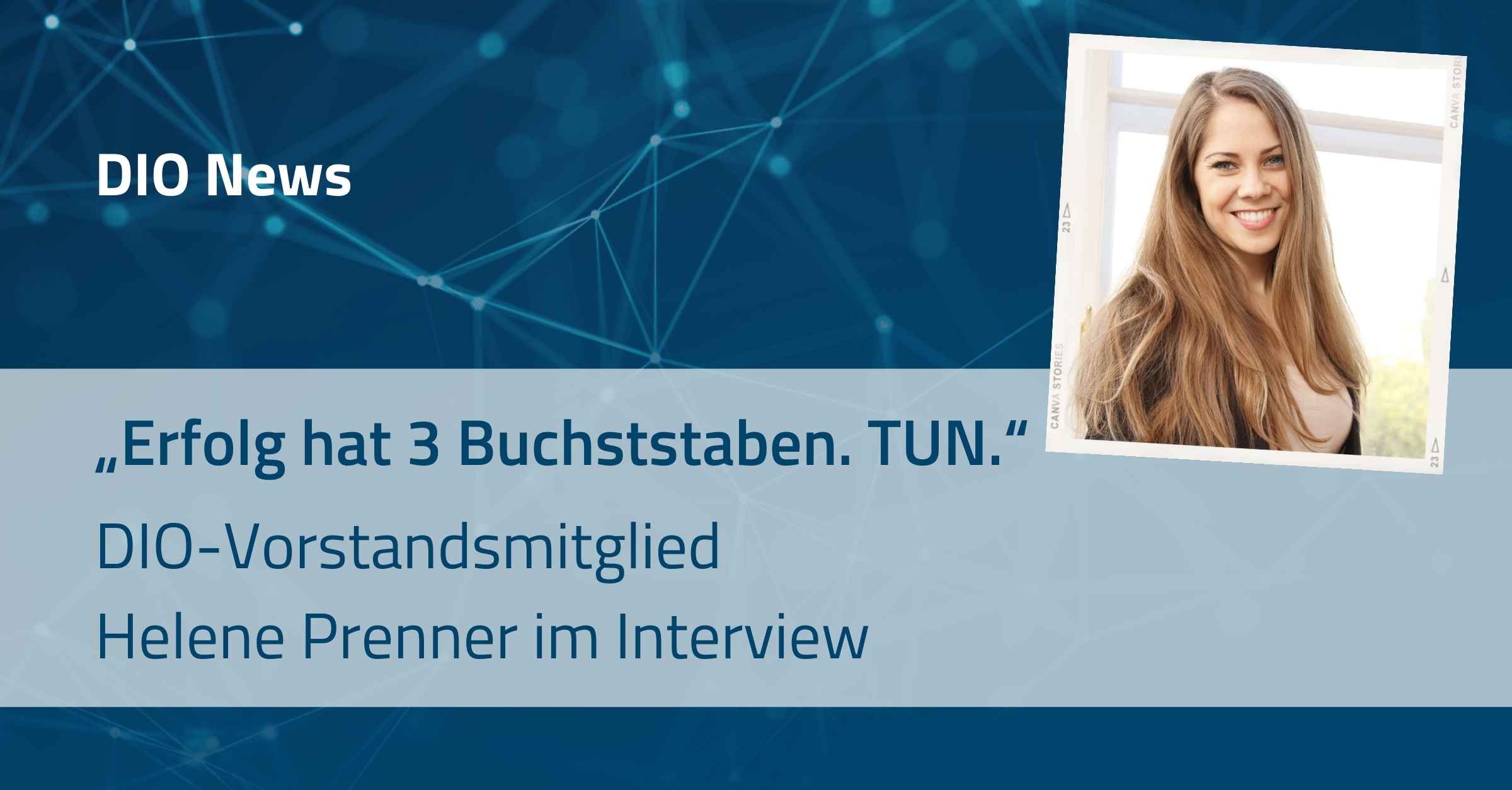 DIO-Vorstandsmitglied Helene Prenner im Interview